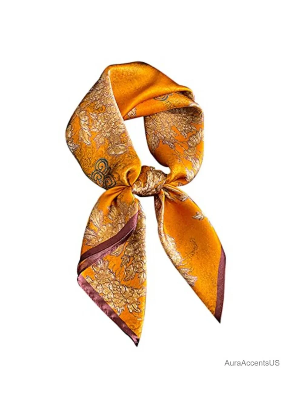 100% Pure Mulberry Silk Square Scarf 26x26 Versatile Hair Scarf Neckerchief